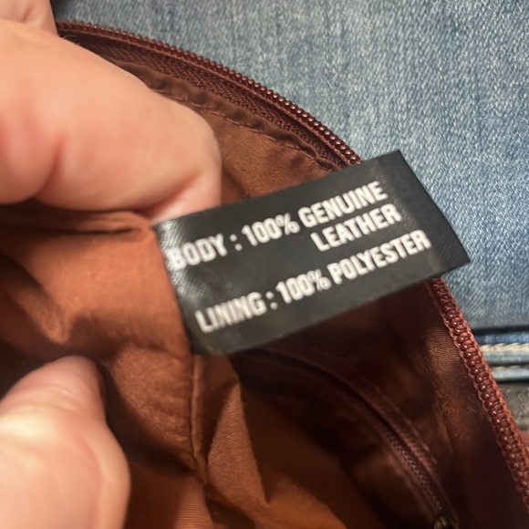 BORN cognac leather crossbody - Picture 9 of 9